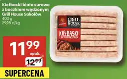 Delikatesy Centrum Kiełbaski białe surowe z boczkiem wędzonym Grill House Sokołów oferta