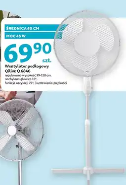 Auchan Wentylator podłogowy q.6846 Qilive oferta