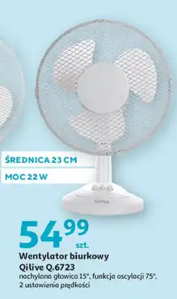 Auchan Wentylator biurkowy q.6723 Qilive oferta