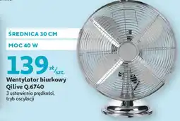 Auchan Wentylator biurkowy q.6740 Qilive oferta
