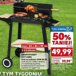 Kaufland Grill na kółkach ggw 84 b1 x 86 45 cm K-Classic Let's Bbq oferta
