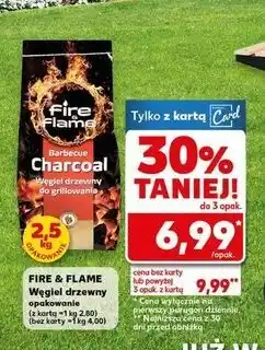 Kaufland Brykiet z węgla drzewnego Fire & Flame oferta