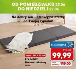 Kaufland Materac składany 190 x 65 8.5 cm Liv & Bo oferta