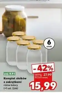 Kaufland Słoik do przetworów z zakrętką 900 ml oferta