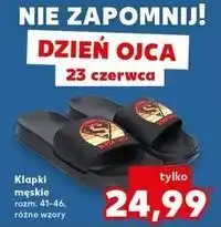 Kaufland Klapki męskie 41-46 oferta