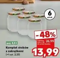 Kaufland Komplet słoików 500 ml z nakrętkami oferta