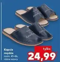 Kaufland Kapcie męskie 41-46 oferta