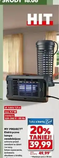 Kaufland Lampa owadobójcza Myproject oferta