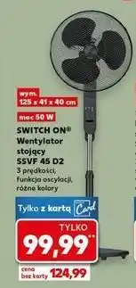 Kaufland Wentylator podłogowy 40 cm czarny Switch On oferta