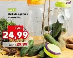 Kaufland Słoik na ogórki 4 l + drewniane szczypce oferta