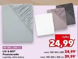 Kaufland Prześcieradło 180-200 x 200 cm Liv & Bo oferta
