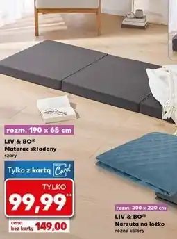 Kaufland Materac składany 190 x 65 8.5 cm Liv & Bo oferta