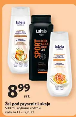 Auchan Żel pod prysznic sport Luksja Men oferta