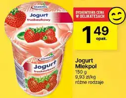 Delikatesy Centrum Jogurt truskawkowy Mlekpol oferta