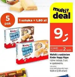 Dealz Batoniki croki orzechowe Kinder Happy Hippo oferta