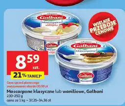 Auchan Ser mascarpone o smaku waniliowym Galbani oferta