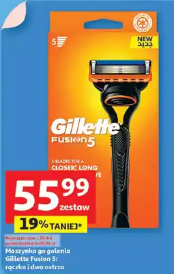 Auchan Maszynka + 2 wkłady Gillette Fusion 5 oferta