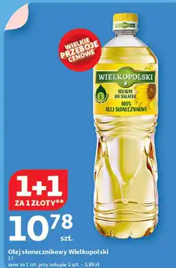 Auchan Olej Wielkopolski Słonecznikowy oferta