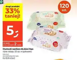 Dealz Chusteczki nawilżane różowe Hops Baby Pure oferta