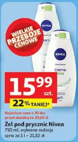 Auchan Żel pod prysznic Nivea Creme Soft oferta
