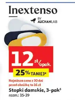 Auchan Stopki damskie Inextenso By Auchan oferta