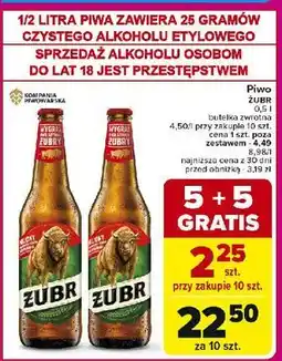 Carrefour Piwo Żubr 1768 oferta