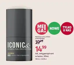 Rossmann Antyperspirant invisible Aa Iconic & Power-Feel Protection oferta