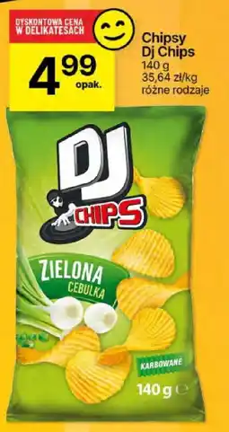 Delikatesy Centrum Chipsy DJ Chips zielona cebulka oferta