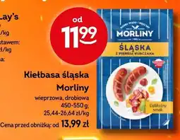 Żabka Kiełbasa śląska wieprzowa, drobiowa Morliny oferta