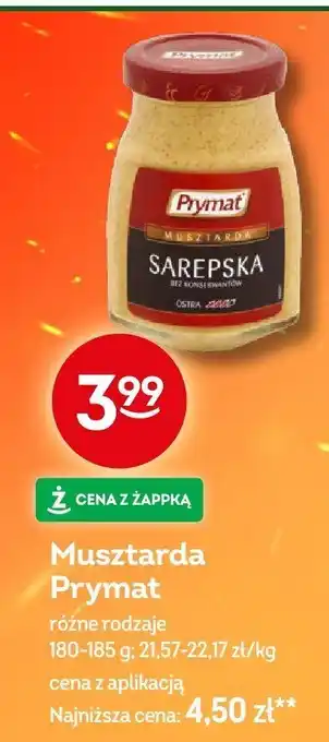 Żabka Musztarda Sarepska Prymat oferta