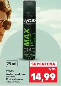 Kaufland Lakier do włosów Syoss oferta