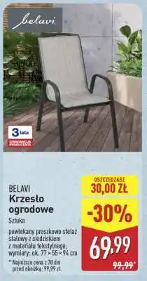 ALDI BELAVI Krzesło ogrodowe oferta