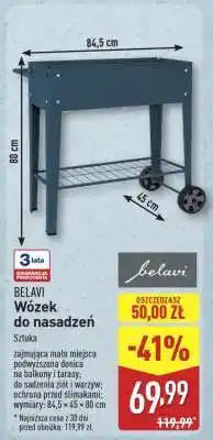 ALDI BELAVI Wózek do nasadzeń oferta