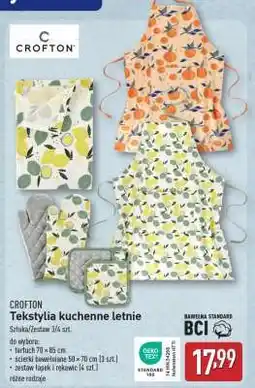 ALDI CROFTON Tekstylia kuchenne letnie oferta