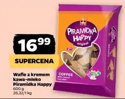 Netto Wafle z kremem kawa-mleko Piramidka Happy oferta