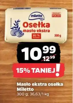 Netto Masło ekstra osełka Miletto oferta