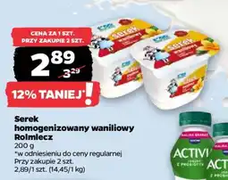 Netto Serek homogenizowany waniliowy Rolmlecz oferta