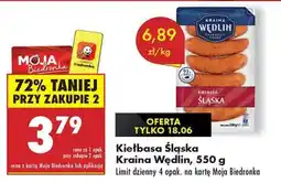 Biedronka Kiełbasa Śląska Kraina Wędlin 550 g oferta