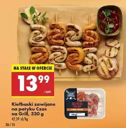 Biedronka Kiełbaski zawijane na patyku Czas na Grill 330 g oferta