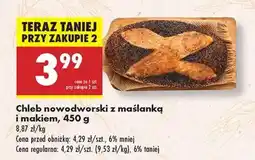 Biedronka Chleb nowodworski z maślanka i makiem , 450 g oferta
