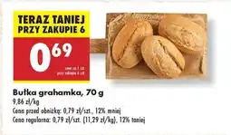 Biedronka bułka grahamka 70 g oferta