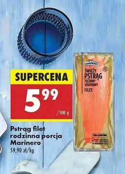 Biedronka Pstrąg filet rodzinna porcja Marinero oferta