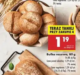 Biedronka Bułka razowa 80 g oferta