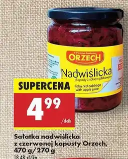 Biedronka Sałatka nadwiślicka z czerwonej kapusty Orzech, 470 g/270 g oferta