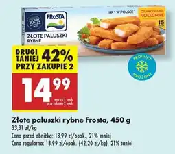 Biedronka Złote paluszki rybne Frosta 450 g oferta