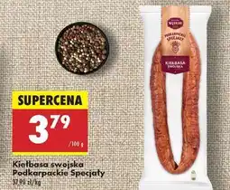 Biedronka Kiełbasa swojska Podkarpackie Specjały oferta