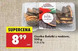 Biedronka Ciastka Baletki z makiem, 250 g oferta