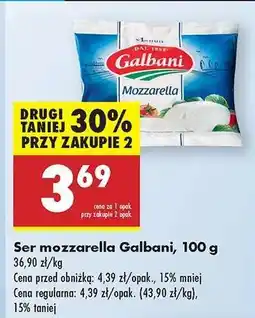 Biedronka Ser mozzarella Galbani, 100 g oferta
