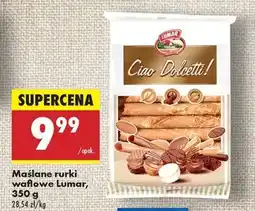Biedronka Maślane rurki waflowe Lumar 350 g oferta