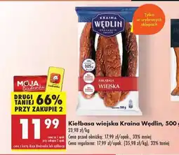 Biedronka Kiełbasa wiejska Kraina Wędlin, 500 g oferta